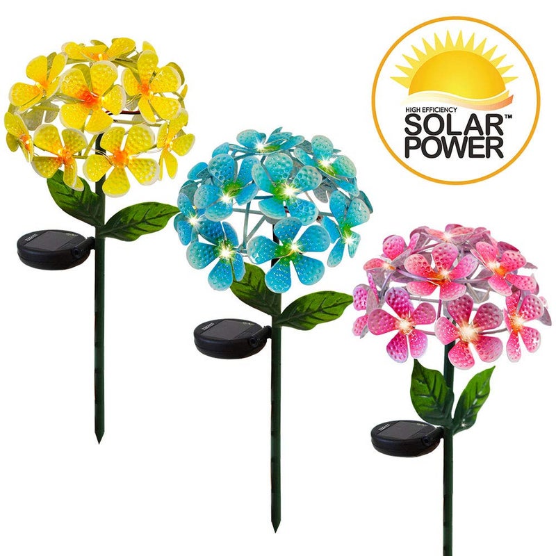 Touch Of ECO Solar LED Metal Flower Stake Light - Perfect for Your Garden, Patio, Walkway, or Outdoor Living Area - Includes 1 Flower Light - Image 3